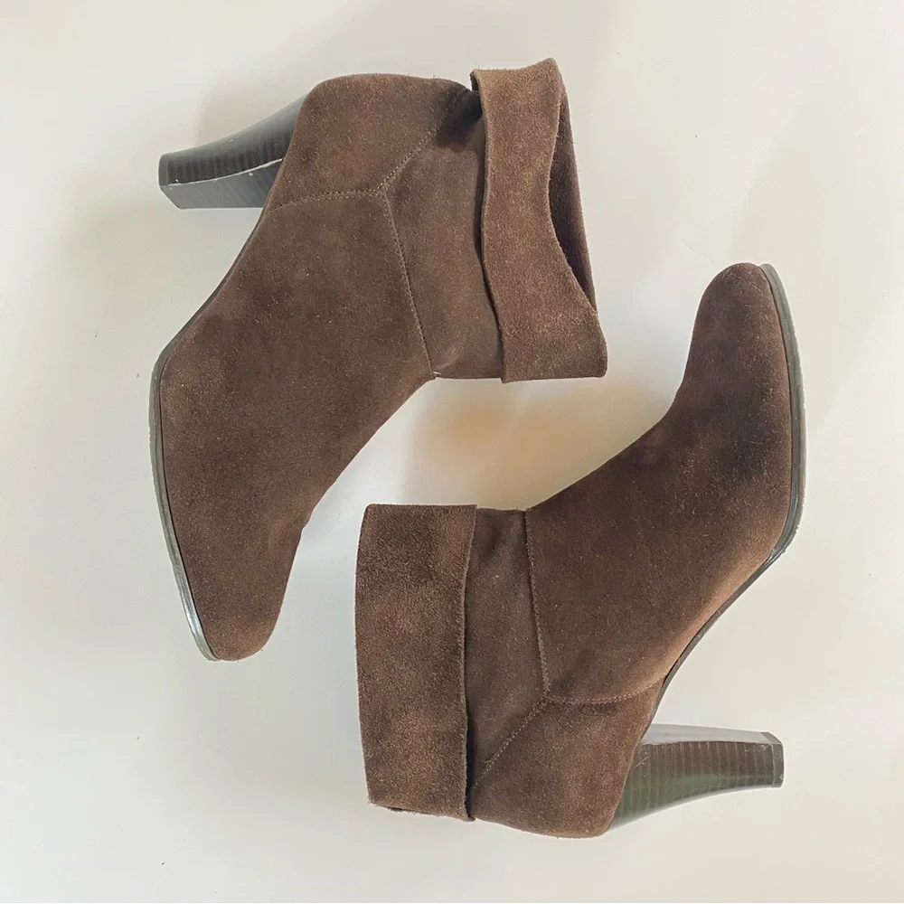 MARKON Brown Suede Ankle Boots Women’s Size  8.5 8-1/2